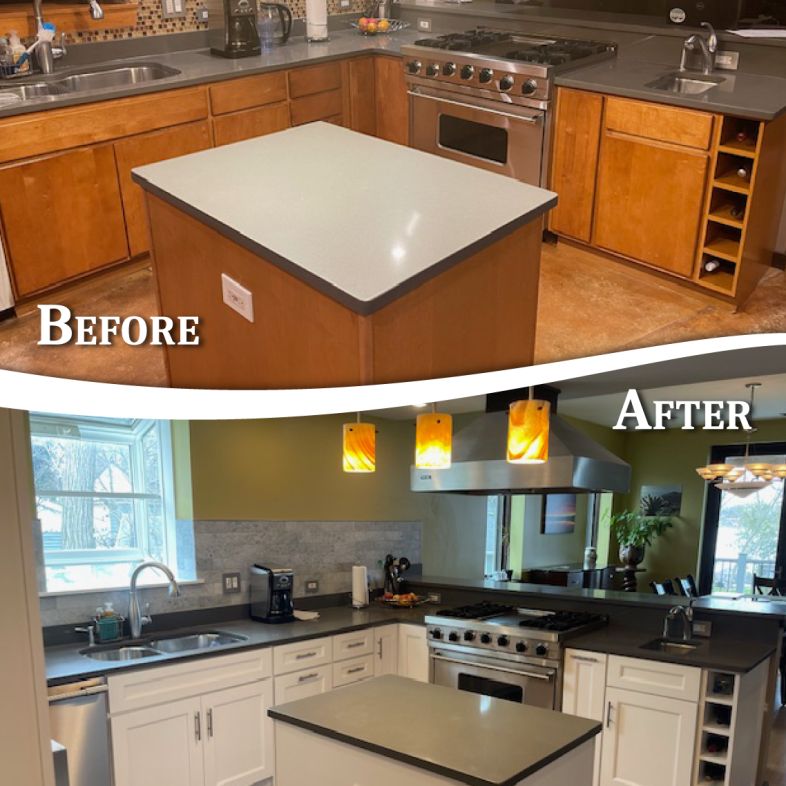 custom kitchen cabinets in Antioch, handcrafted kitchen cabinetry Wisconsin, custom cabinet maker Antioch WI